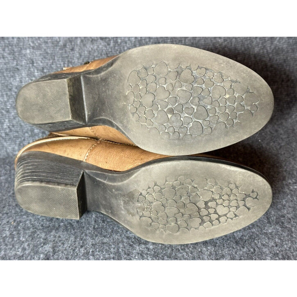 MUDD Boots Womens 7.5M Brown Tan Wallflower Ankle Buckle Western Cowgirl Y2K 90s - Picture 11 of 11